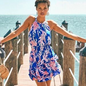 Lilly Pulitzer Pamelyn Dress (Lileeze) in Borealis Blue Size 2